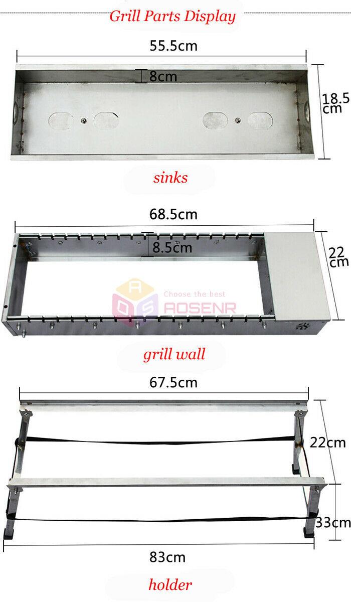 Foldable USB Electric Charcoal Grill/Automatic Flip Barbecue Stove for Outdoor