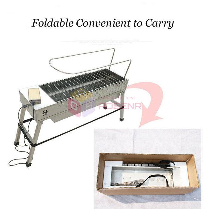 Foldable USB Electric Charcoal Grill/Automatic Flip Barbecue Stove for Outdoor