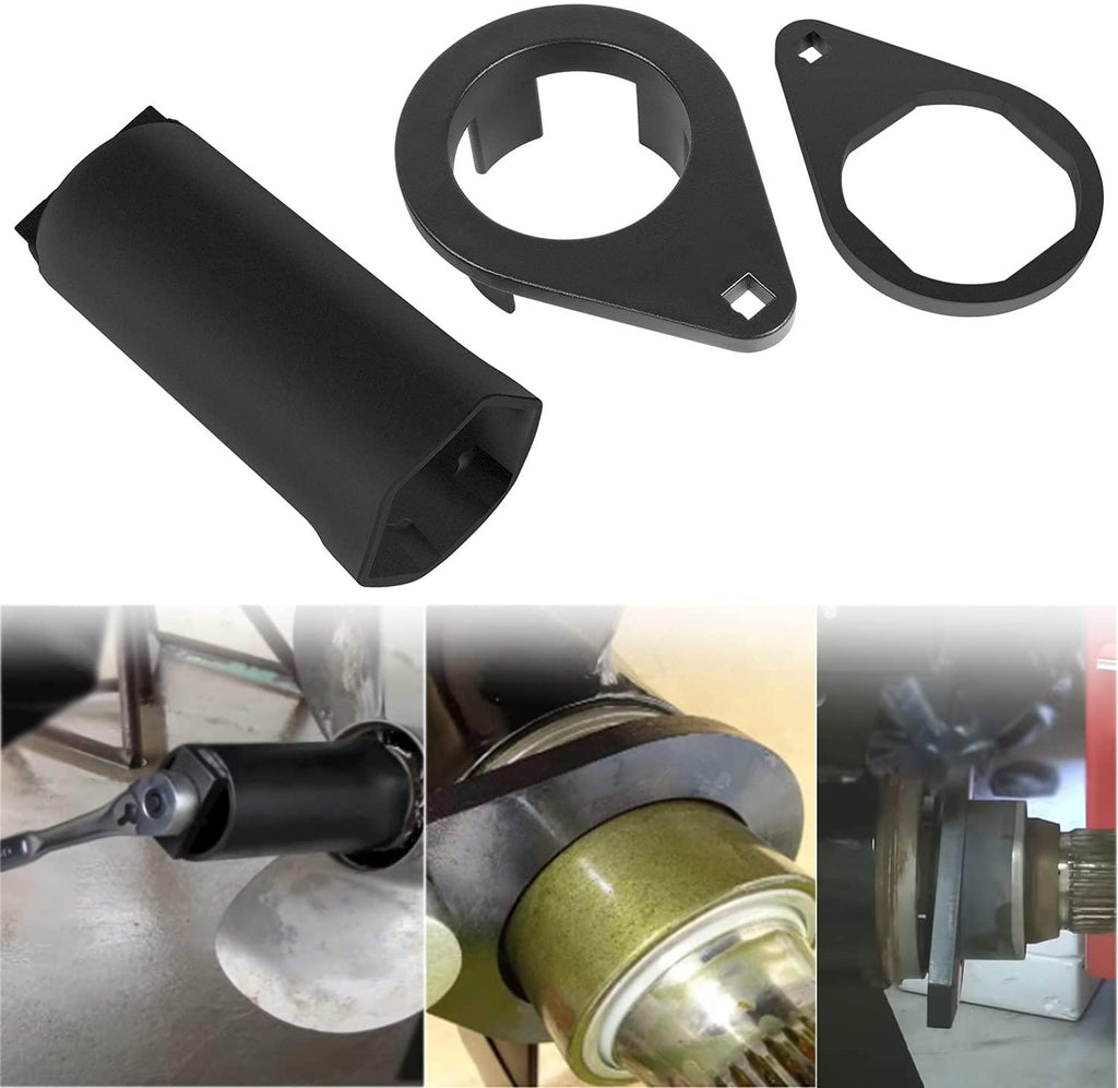 For Mercruiser Bravo III Carrier Tool 91-8053741 & Blackhawk Drive Bearing Carrier Tool 91-805374 & Propeller Prop Nut Socket Wrench Tool 91-805457T 1