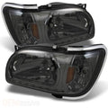 For 01-04 Toyota Tacoma TD 1pc DRL LED Crystal Headlights with  Trim Corner Lights (Smoke) TD-HD-ON-TT01-1PC-LED-CC-SM
