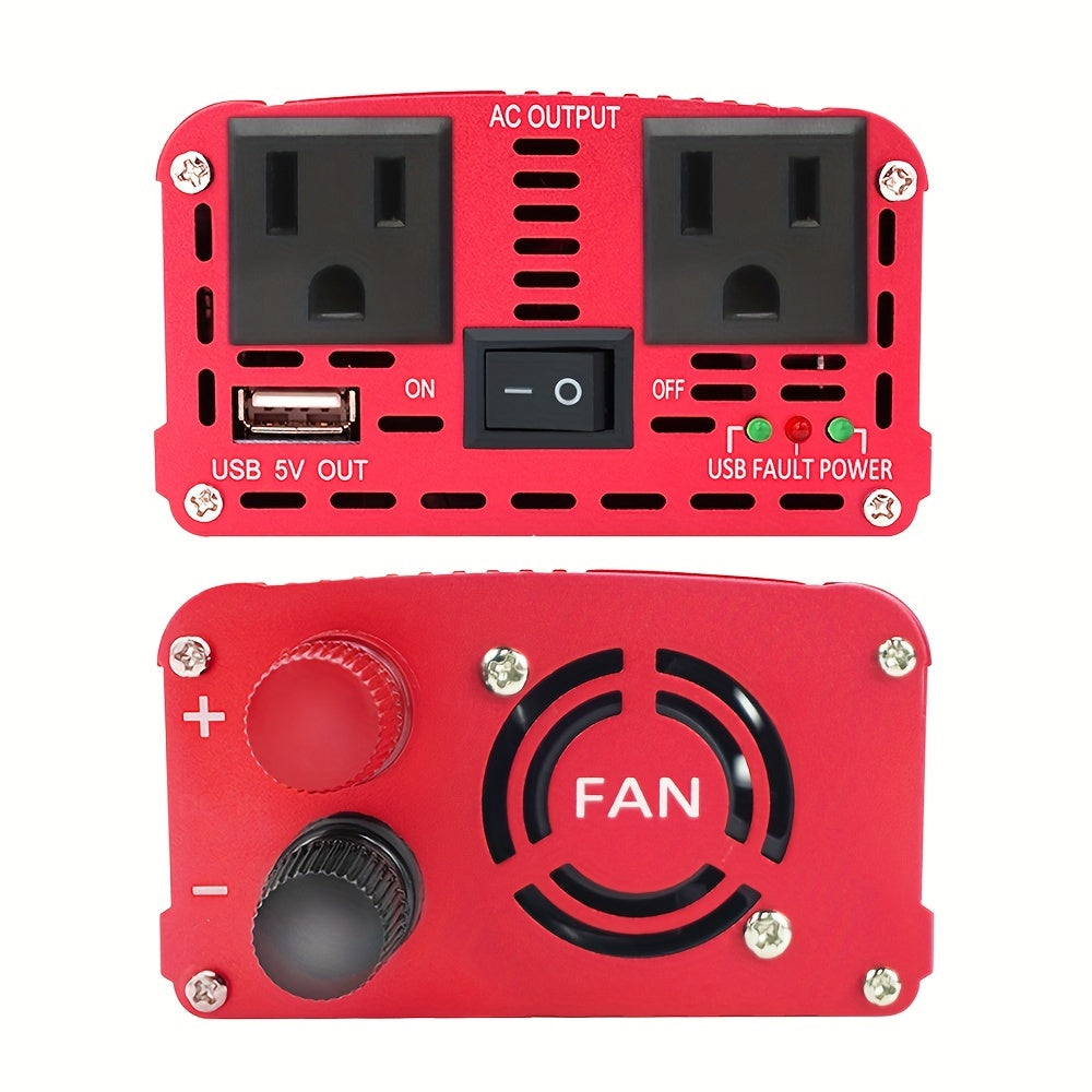Car Vehicle Power Inverter 500W/1500W DC 12V To AC 110V 120V Converter 1 USB
