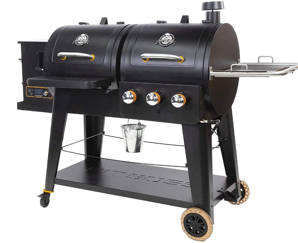 PB1230SP Pellet and Gas Combo Grill, Black