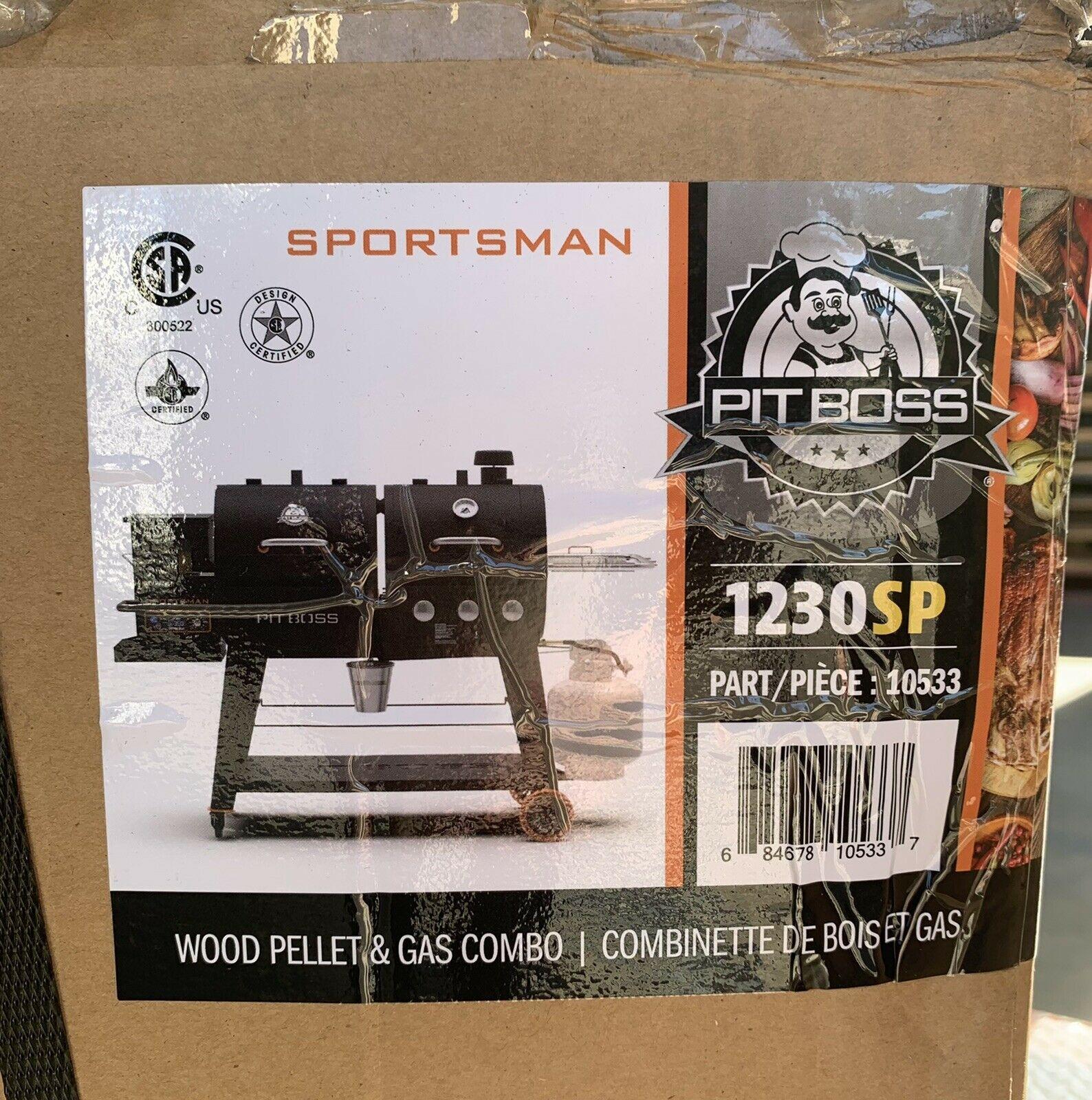PB1230SP Pellet and Gas Combo Grill, Black