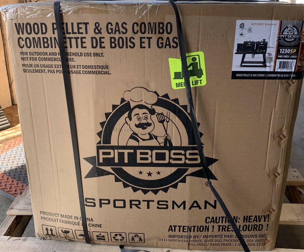 PB1230SP Pellet and Gas Combo Grill, Black