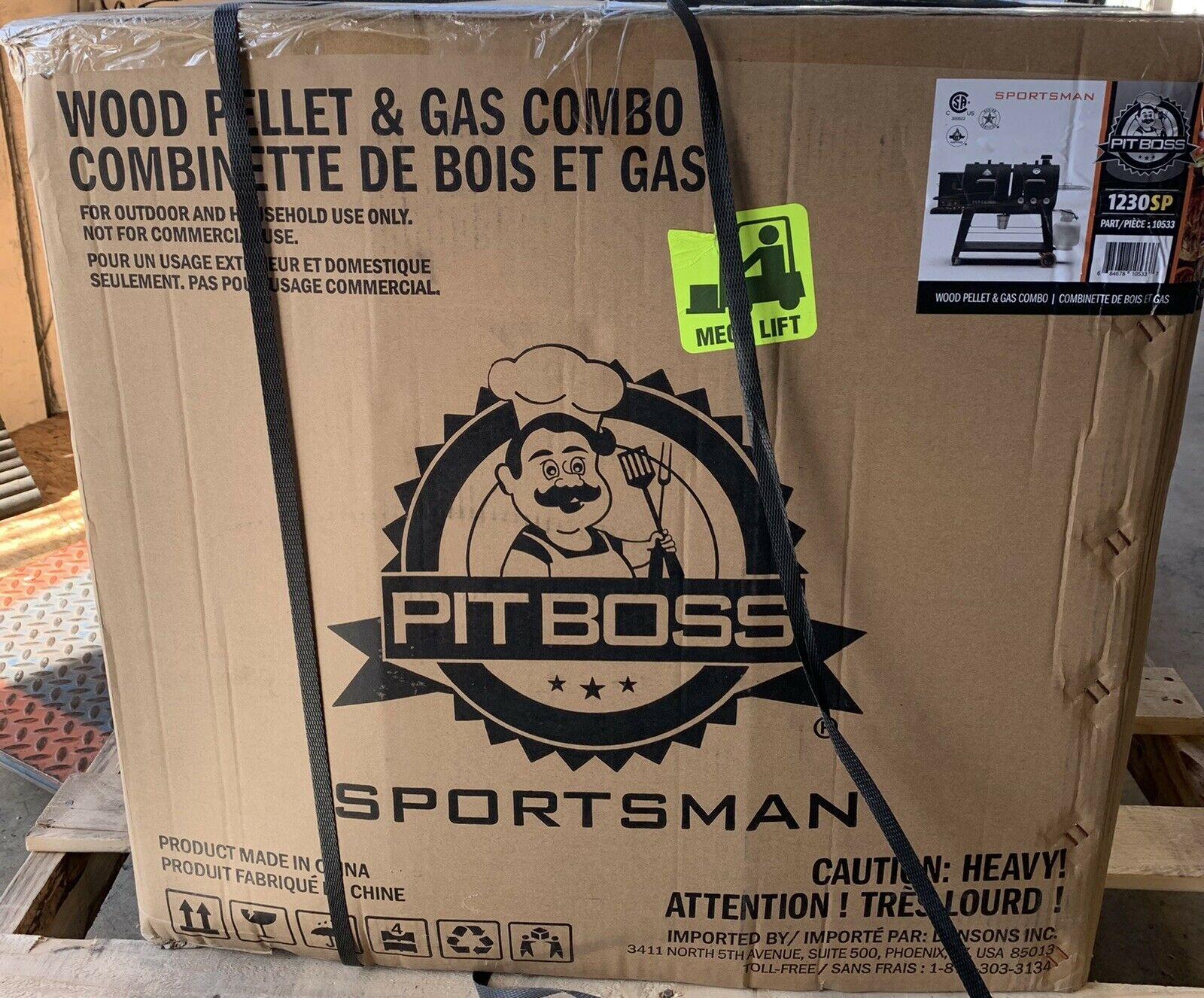 PB1230SP Pellet and Gas Combo Grill, Black