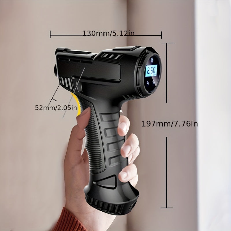 120W Portable Air Compressor Pump - Digital Tire Inflator For Cars, Bicycles &amp; Balls