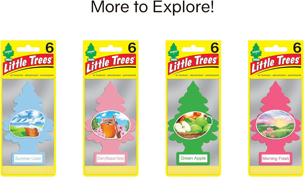 LITTLE TREES Air Fresheners Car Air Freshener. Hanging Tree Provides Long Lasting Scent for Auto or Home. Jasmin, 24 Air Fresheners