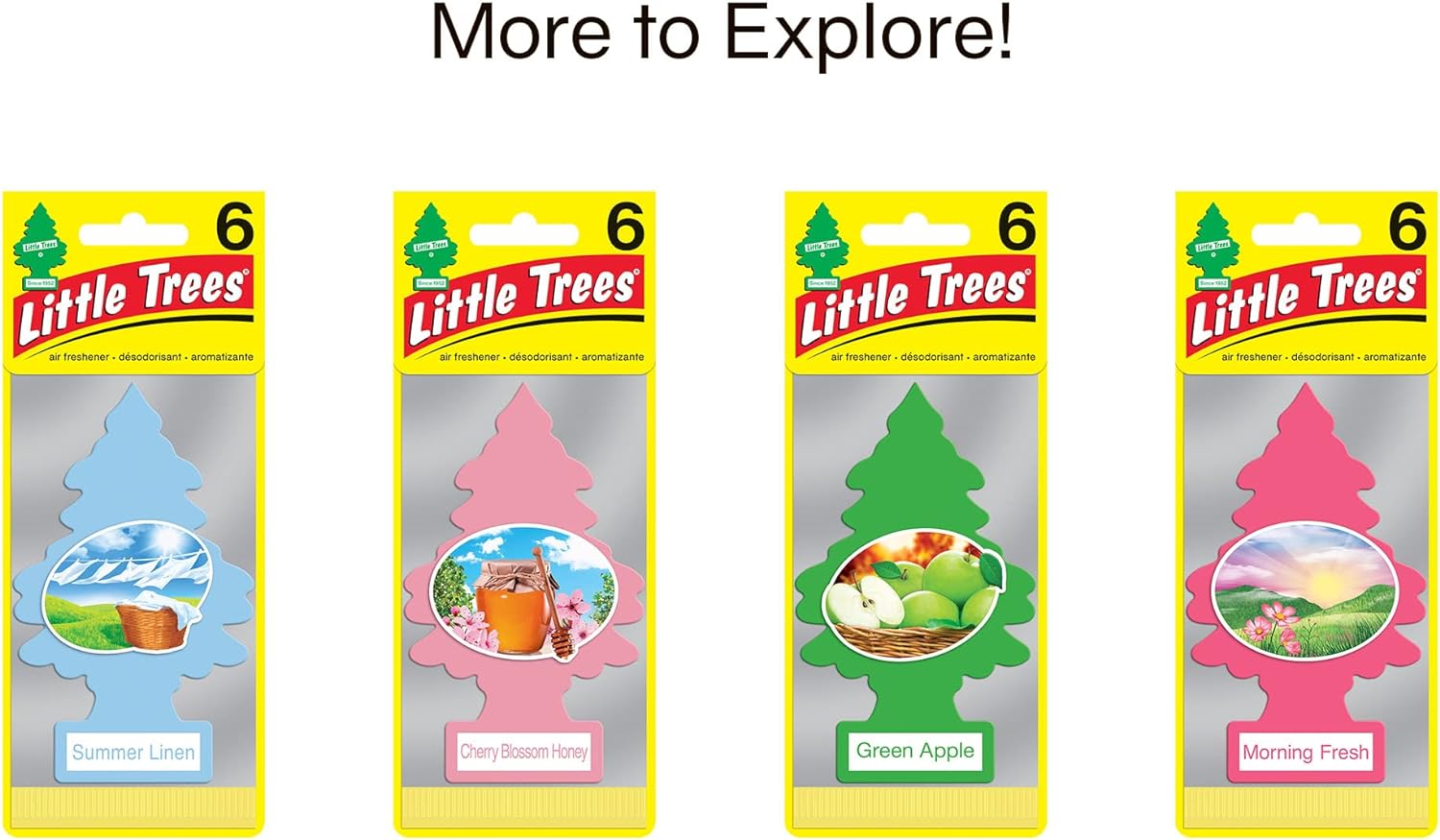LITTLE TREES Air Fresheners Car Air Freshener. Hanging Tree Provides Long Lasting Scent for Auto or Home. Jasmin, 24 Air Fresheners