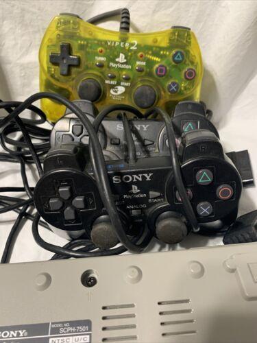 Sony SCPH-7501 PlayStation PS1 Game Console Bundle