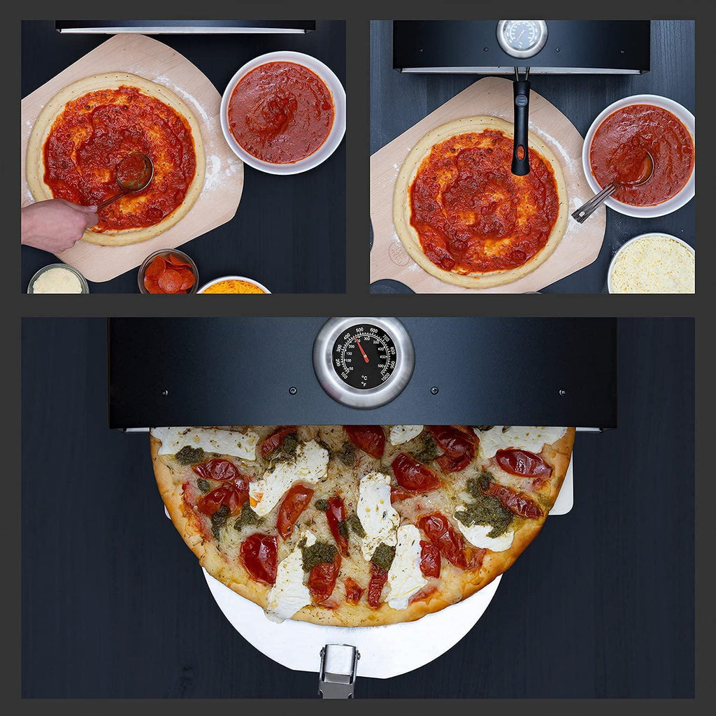 Outdoor Pizza Oven w/ 2-in-1 Pizza & Grill Oven Functionality Portable