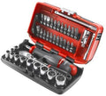 Facom Rl.Nano1Pb Nano Socket Set Mm 6Pt 1/4In Drive