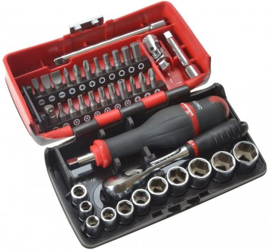 Facom Rl.Nano1Pb Nano Socket Set Mm 6Pt 1/4In Drive
