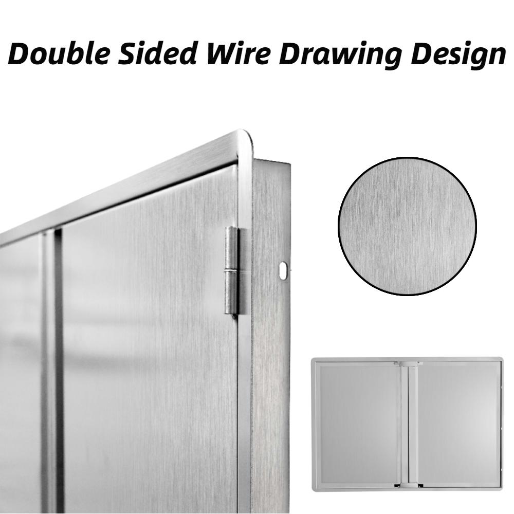 Outdoor Kitchen Doors  Steel Drawer BBQ Access Door BBQ Island Cabinets