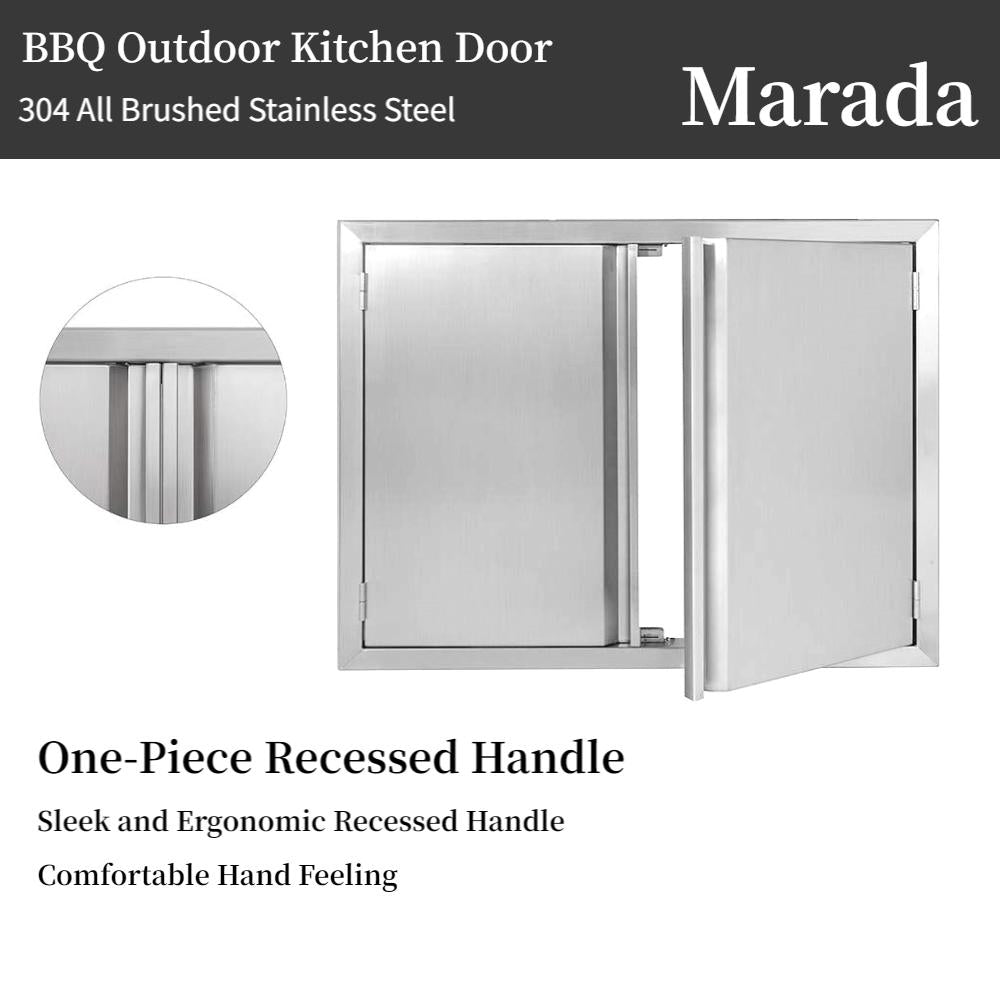 Outdoor Kitchen Doors  Steel Drawer BBQ Access Door BBQ Island Cabinets