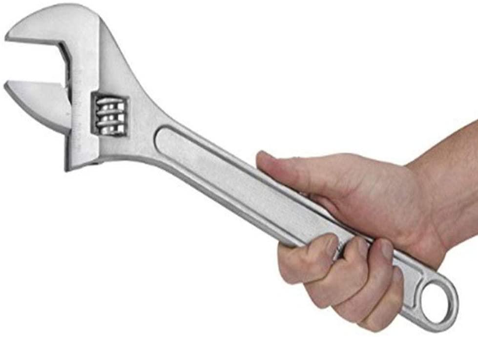 30-Inch Adjustable Wrench Adjustable Spanner Wide Mouth Wrenches, Forged, Chrome-Plated, Hand Tools, 775 MM,1 PACK