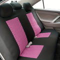 Car Seat Covers, Polyester Full Set Universal Seat Protector Decoration Thick Foam (1bag Of Metal Hooks Put In One Of The Headrest Covers）