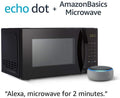 Basics Microwave bundle with Echo Dot (3rd Gen) - Heather Gray