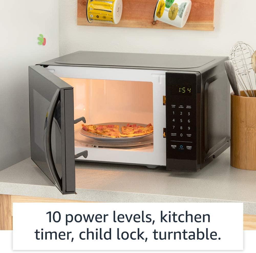 Basics Microwave bundle with Echo Dot (3rd Gen) - Heather Gray