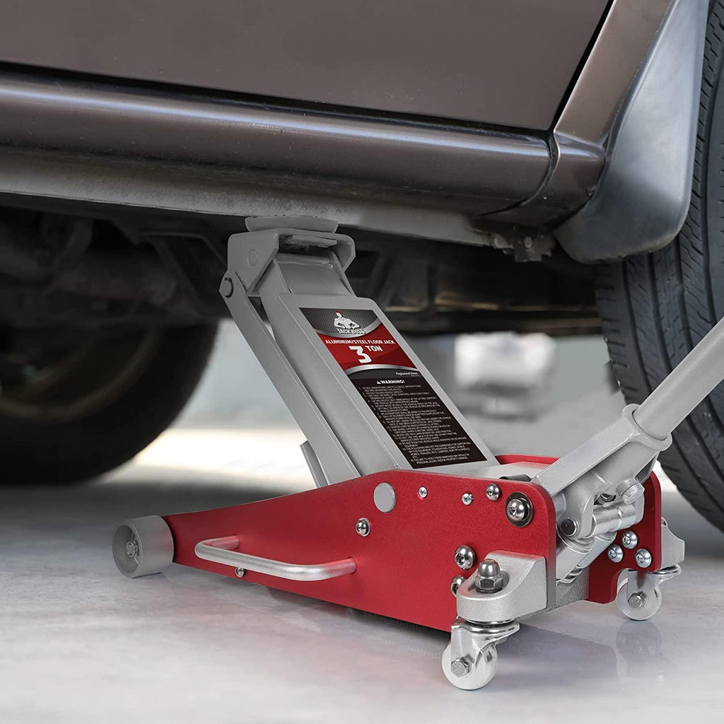 Jack Boss 3 ton Hydraulic Aluminum car Floor Jack,6600 lbs Capacity,Low Profile Lightweight  Lift Trolley Jack with Dual Piston