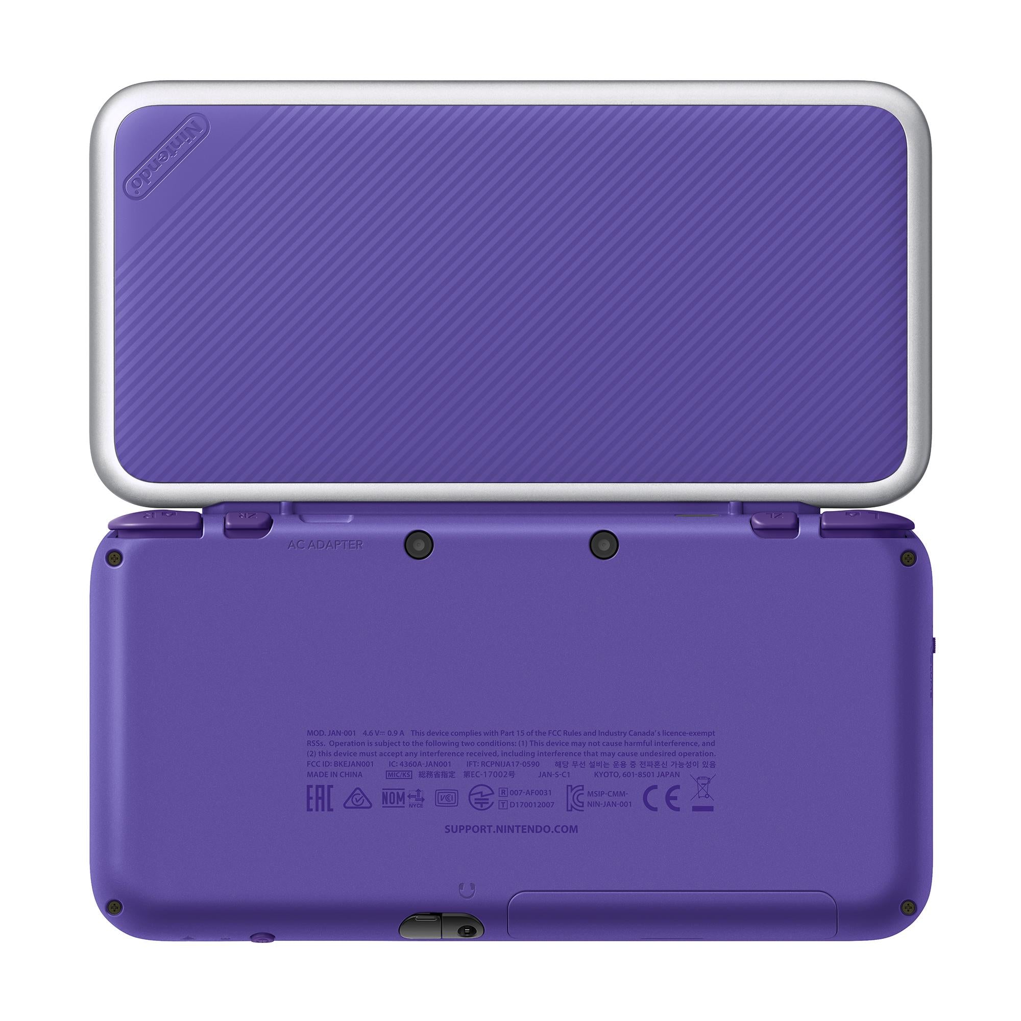 Nintendo 2DS XL System w/ Mario Kart 7 Pre-installed, Purple &amp; Silver