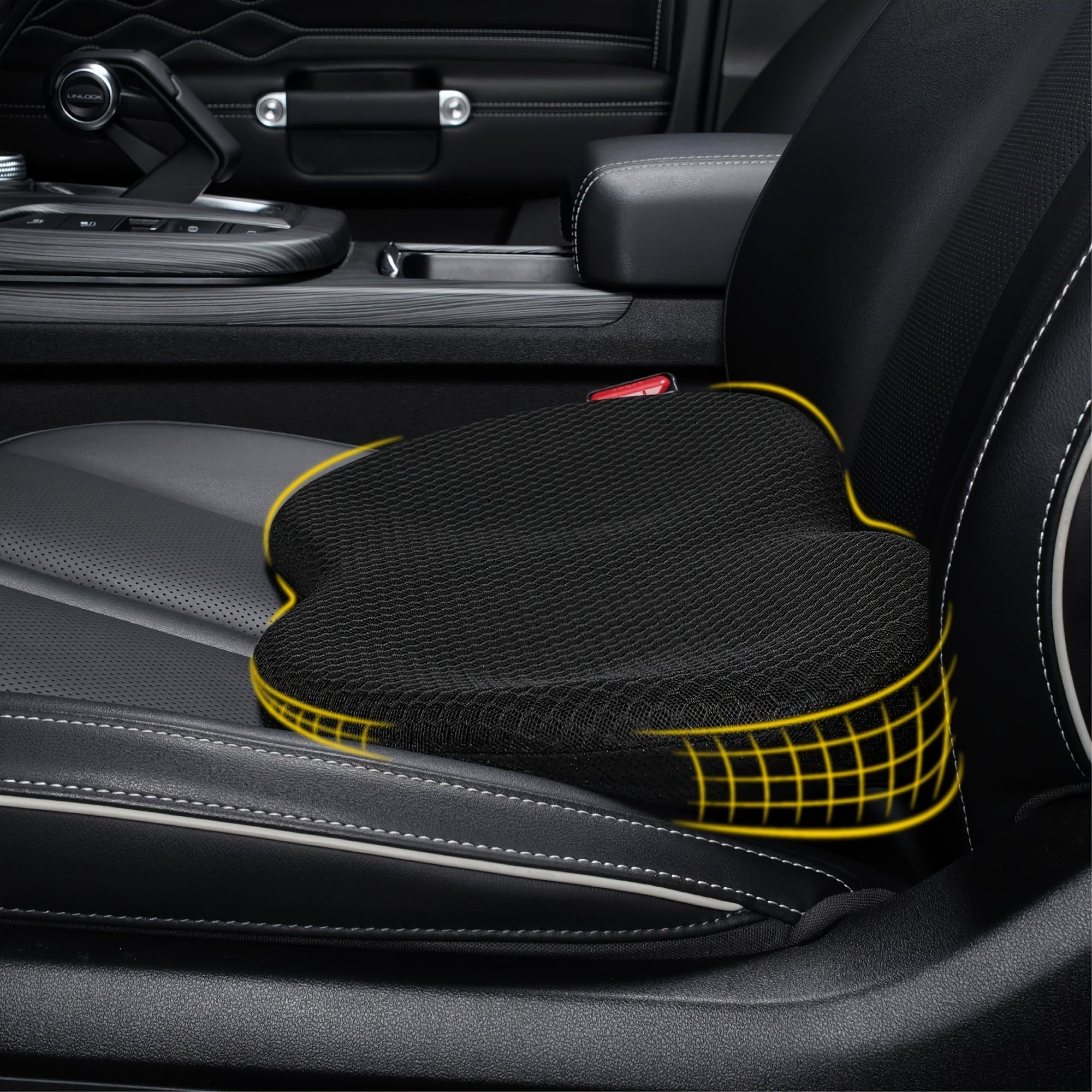 Memory Foam Car Seat Pad, Soft And Comfortable For Long Driving