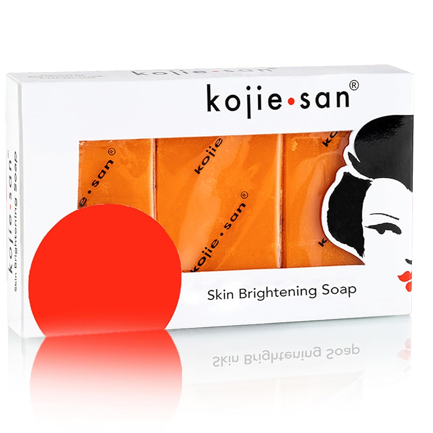 Kojie San Skin Brightening Soap - Original Kojic Acid Soap for Dark Spots, Hyperpigmentation, &amp; Scars with Coconut &amp; Tea Tree Oil - 65g x 3 Bars