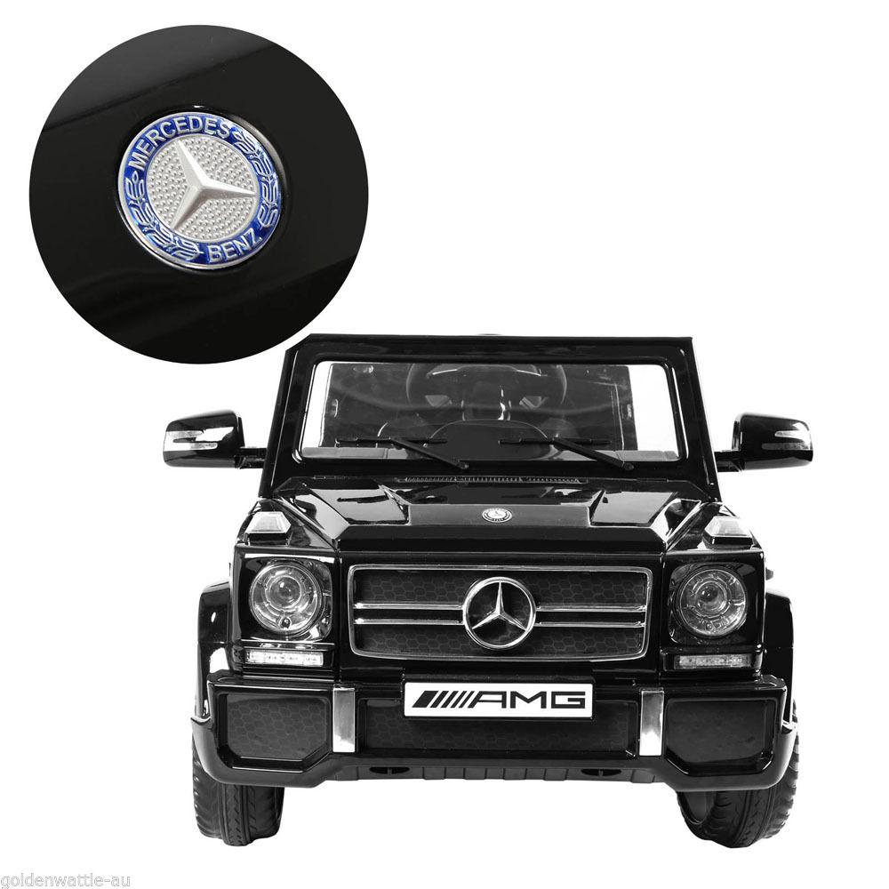 12V powered Mercedes AMG G65 Ride on electric car For Kids with Remote Control LED lights MP3 Leather Seat - Black