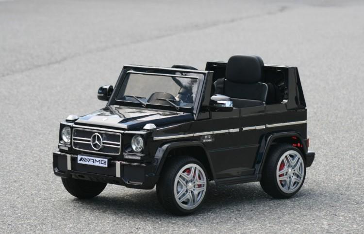 12V powered Mercedes AMG G65 Ride on electric car For Kids with Remote Control LED lights MP3 Leather Seat - Black