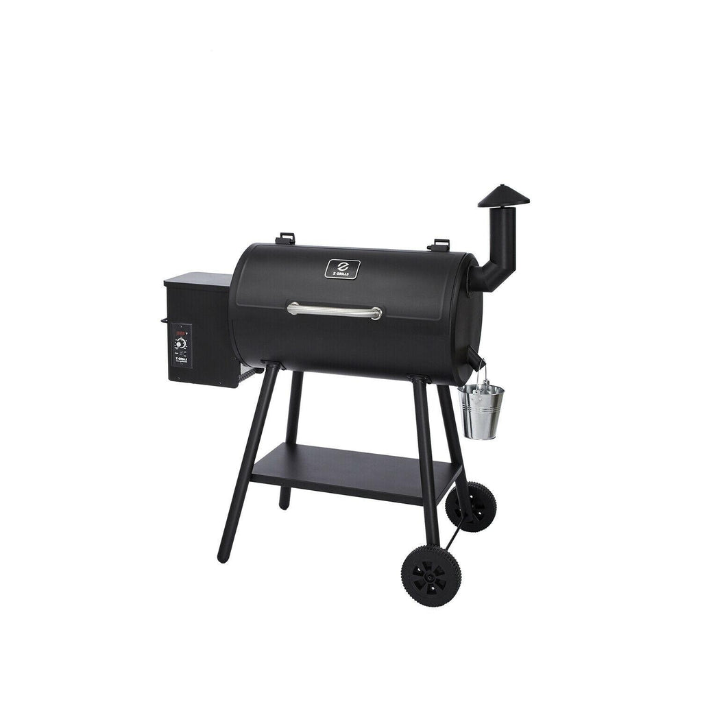 ZPG-5502H 8 in 1 BBQ Pellet Grill Smoker w/ Digital Temp Control, Black