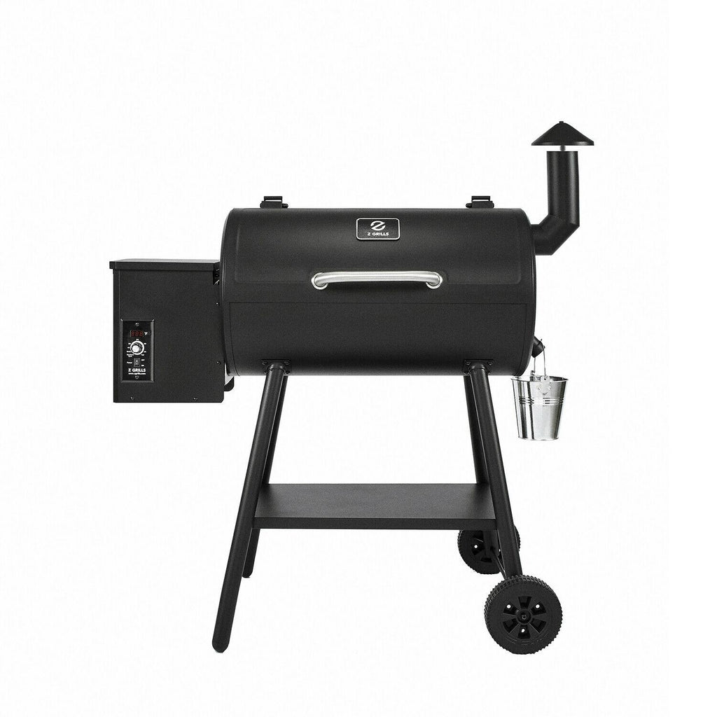 ZPG-5502H 8 in 1 BBQ Pellet Grill Smoker w/ Digital Temp Control, Black
