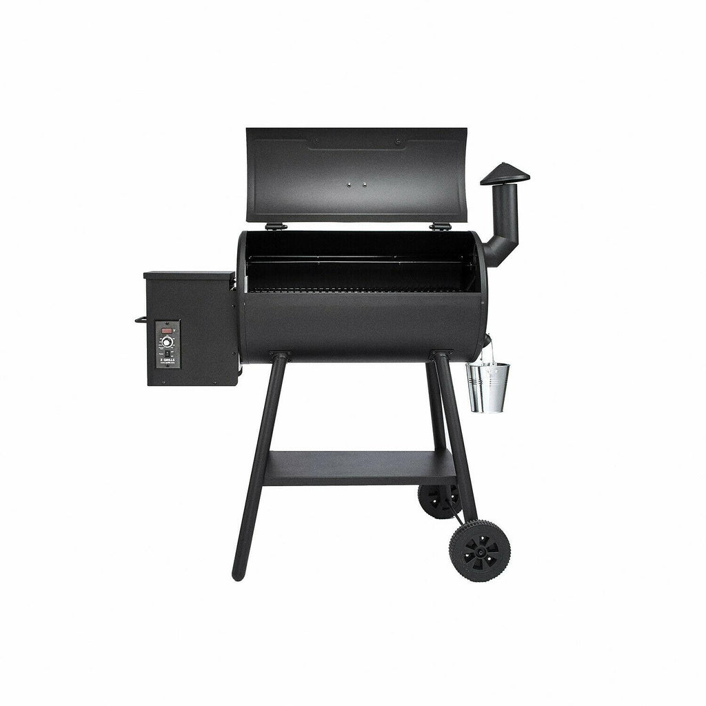 ZPG-5502H 8 in 1 BBQ Pellet Grill Smoker w/ Digital Temp Control, Black