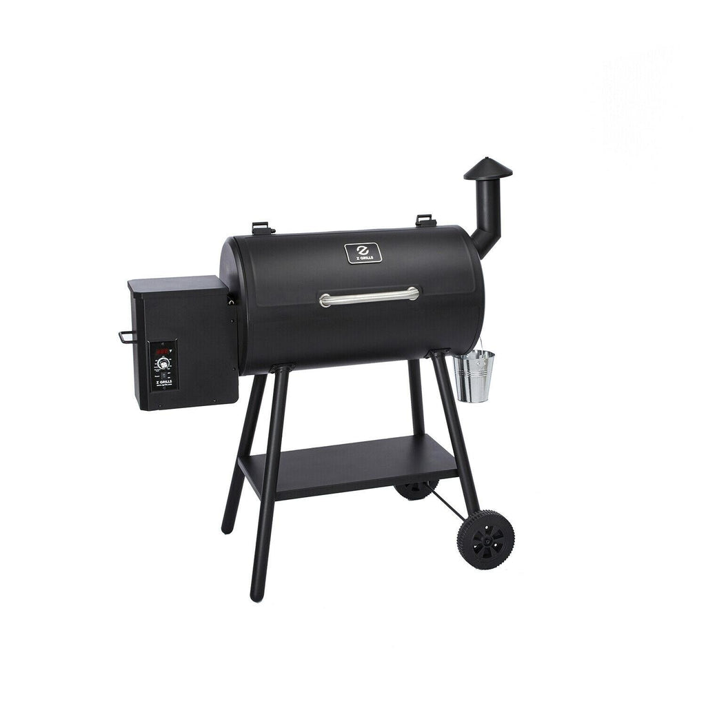 ZPG-5502H 8 in 1 BBQ Pellet Grill Smoker w/ Digital Temp Control, Black