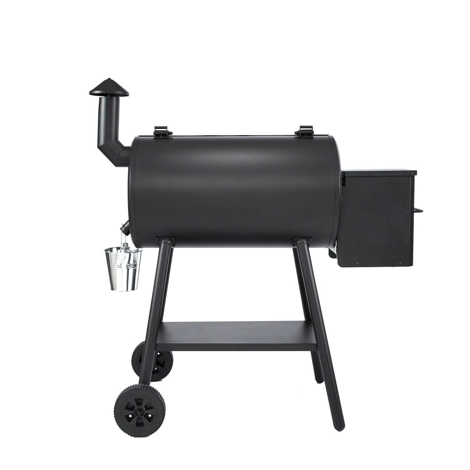 ZPG-5502H 8 in 1 BBQ Pellet Grill Smoker w/ Digital Temp Control, Black