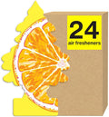 LITTLE TREES Air Fresheners Car Air Freshener. Hanging Tree Provides Long Lasting Scent for Auto or Home. Sliced, 24 Air Fresheners