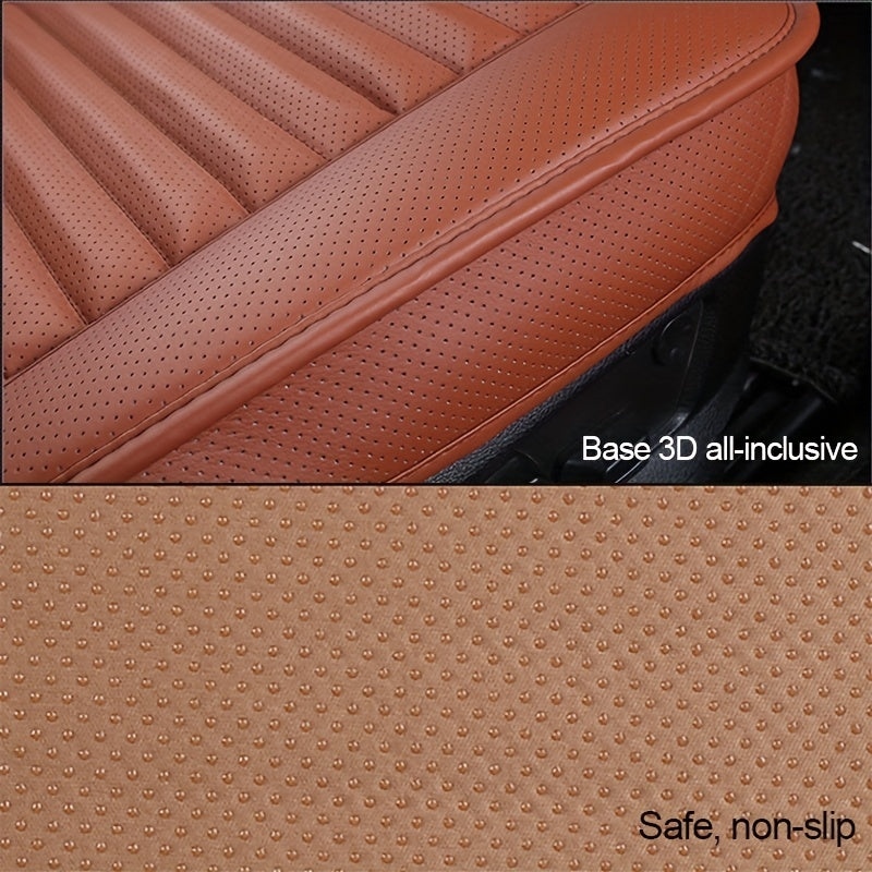 Breathable PU Leather Auto Seat Cushion Protector Anti Slip Car Seat Cover