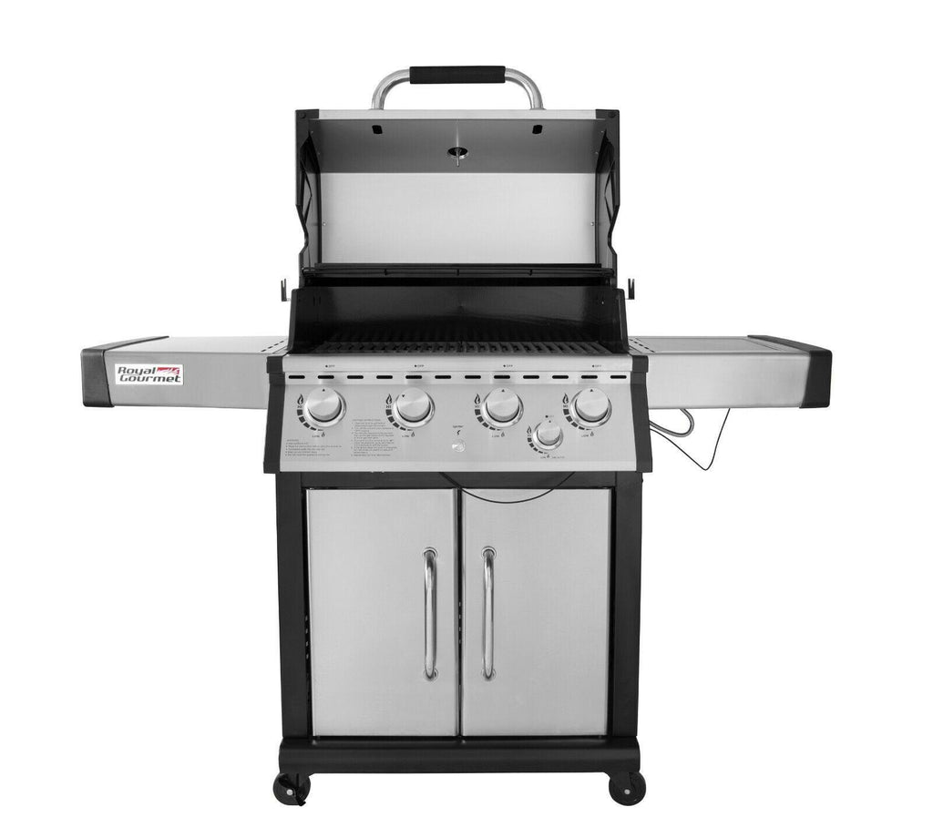 4-Burner Propane Gas Grill with Side Burner MG4001