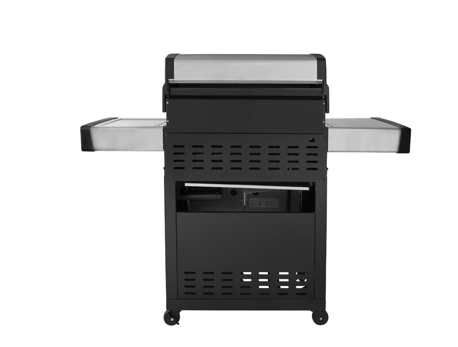 4-Burner Propane Gas Grill with Side Burner MG4001