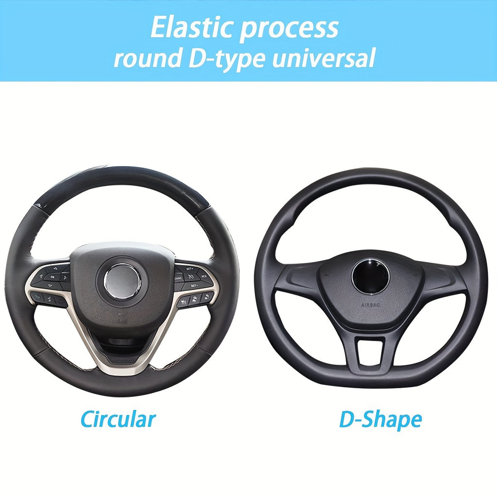 Upgrade Your Ride With A Carbon Fiber Sports Steering Wheel Cover!