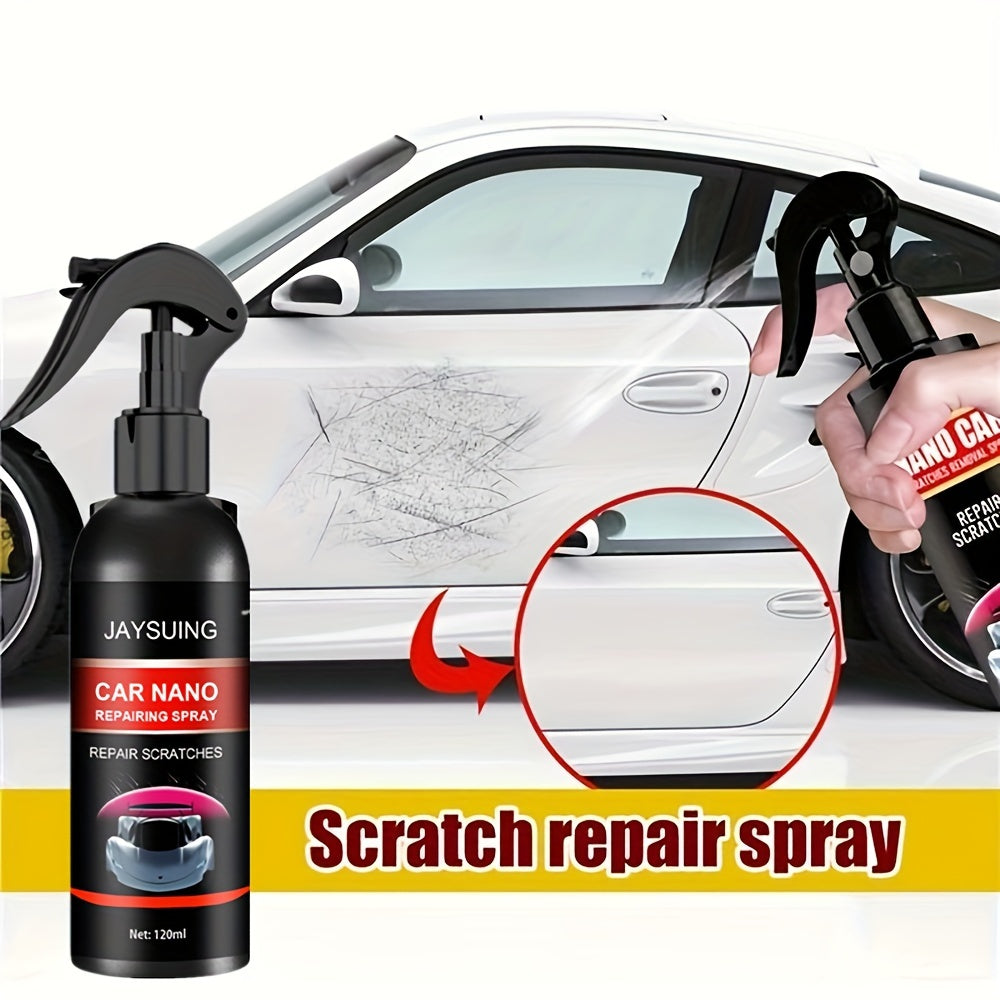 Car Nano Repairing Spray: Instantly Remove Scratches &amp; Restore Shine With Crystal Plating Polish!