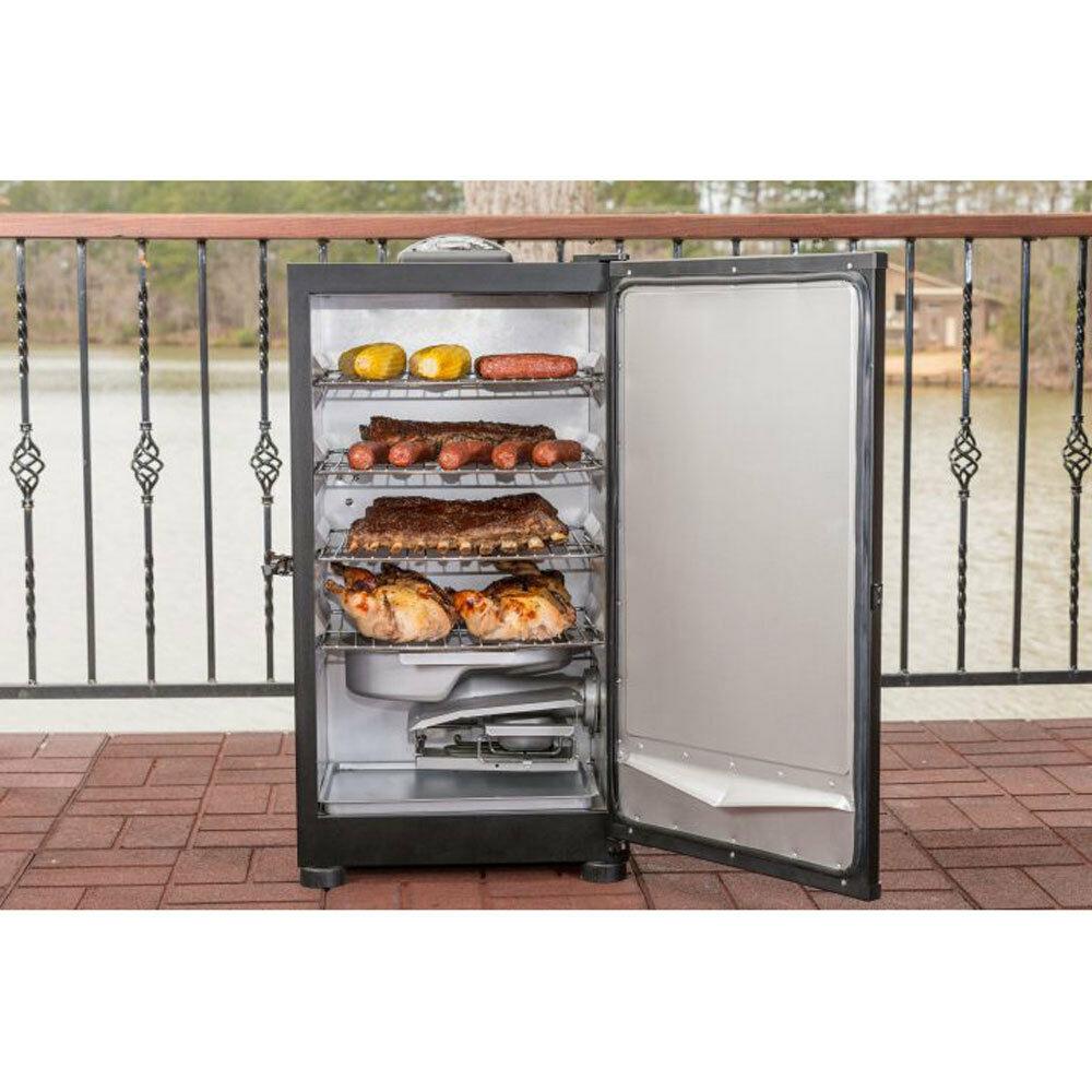 Outdoor Barbecue 30 Inch Digital Electric BBQ Smoker, Black (2 Pack)