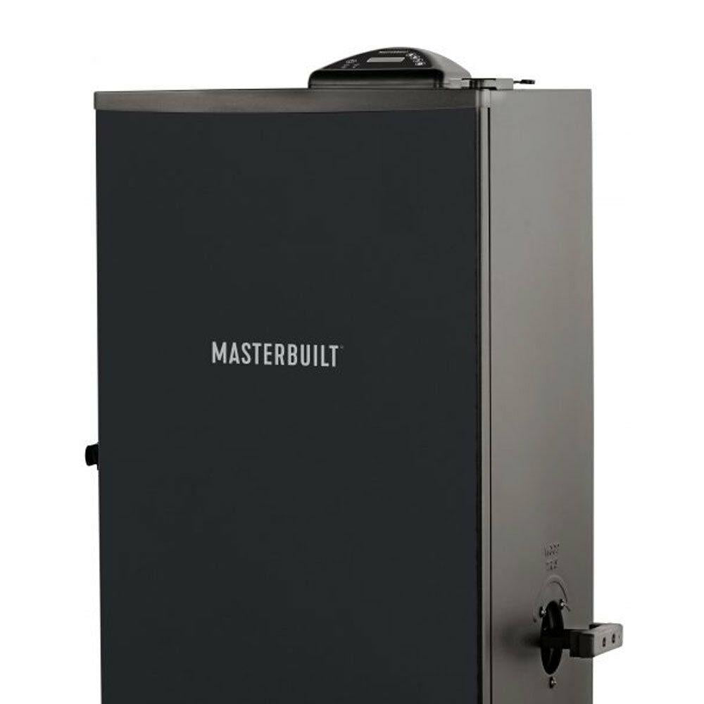 Outdoor Barbecue 30 Inch Digital Electric BBQ Smoker, Black (2 Pack)
