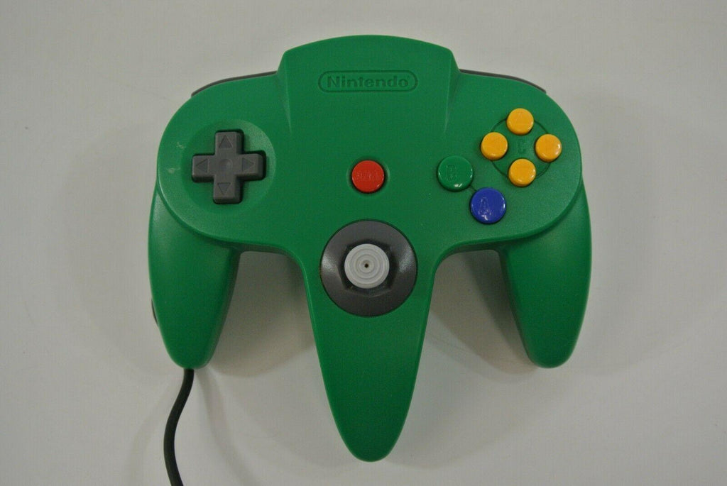 64 NUS-001 Video Game Console + Two Controllers No AV Cable It Works!