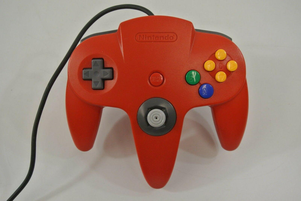 64 NUS-001 Video Game Console + Two Controllers No AV Cable It Works!