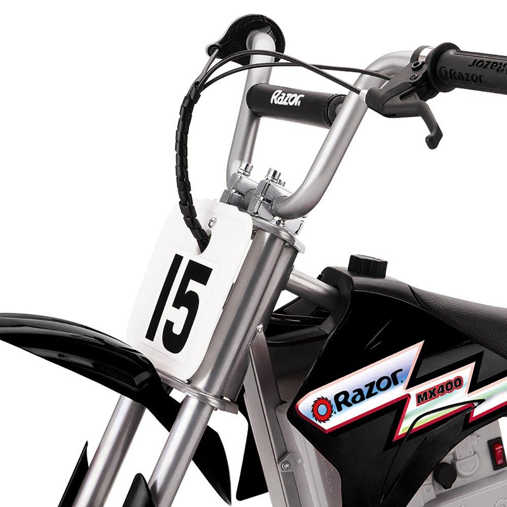 MX400 Dirt Rocket 24V Electric Toy Motocross Motorcycle Dirt Bike, Black