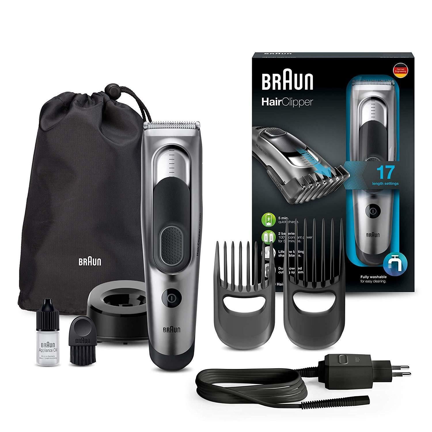 Braun Hc5090 Machine Professional Hair Clipper With 17 Fittings