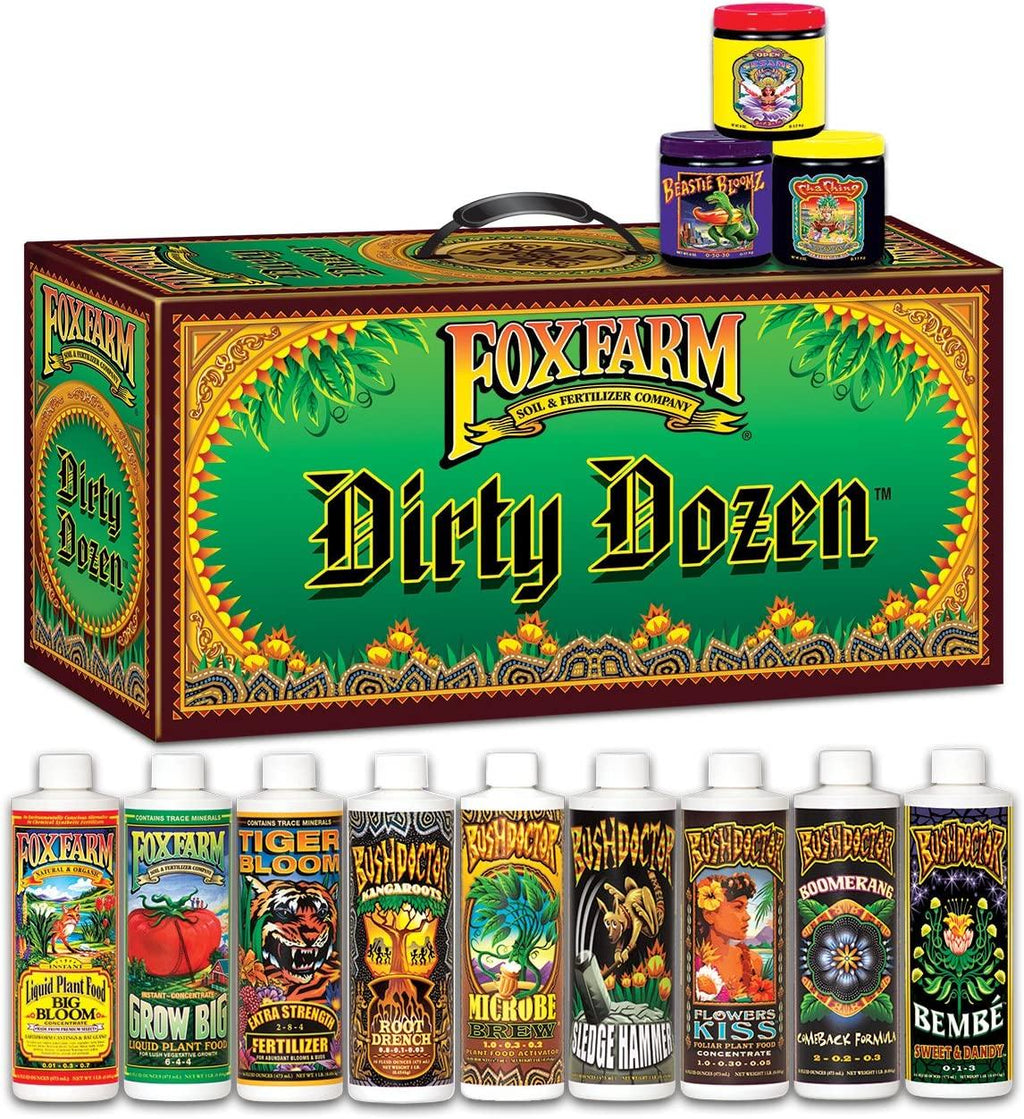 FoxFarm FX14109 Dirty Dozen Starter Kit Nutrients & Additives
