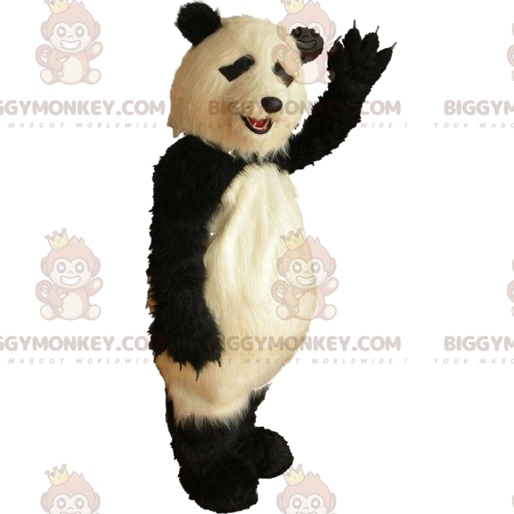 Very realistic panda BIGGYMONKEYmascot costume, furry panda costume