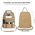 Military-Grade Car Back Seat Organizer: Tactical Accessories, Molle Pouch StoraBag, Outdoor Self-Driving Hunting Seat Cover Bag