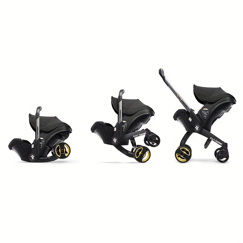 Effortless Baby Strolling, 4-in-1 Foldable Stroller For Use In Shopping Malls, Supermarkets, And Outdoors,  Thanksgiving, Christmas, Year Gift