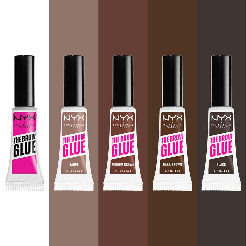NYX PROFESSIONAL MAKEUP The Brow Glue, Extreme Hold Tinted Eyebrow Gel - Taupe